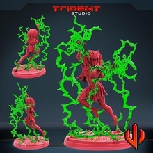 pythoness figure lightning toys miniatures scuptures hero tabletop games board 3d print model - Mito3D