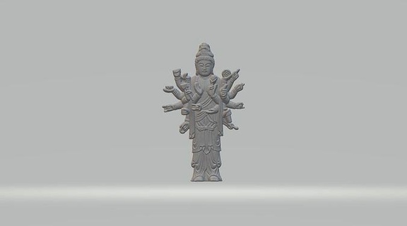 riguardato yin buddha bodhisattva Dio divinità orientale sollievo statua scultura decorazione sculture arte guanyin antico figura religione spiritualità cultura premio religiou 3d print model - Mito3D