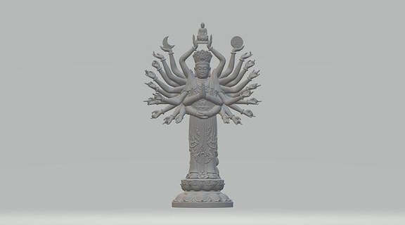 endişeli yin Buda Bodhisattva Tanrı oryantal Rahatlama heykel dekorasyon heykeller Sanat Guanyin Antik şekil din maneviyat kültür ödül dindar 3d print model - Mito3D