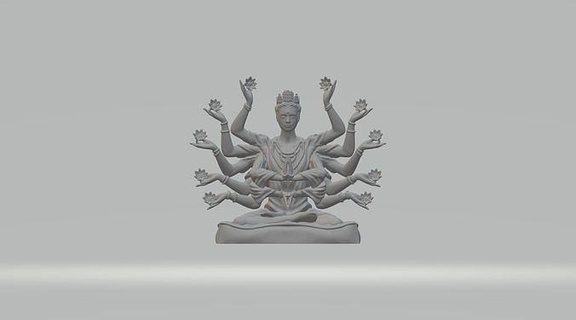 endişeli yin Buda Bodhisattva Tanrı oryantal Rahatlama heykel dekorasyon heykeller Sanat Guanyin Antik şekil din maneviyat kültür ödül dindar 3d print model - Mito3D
