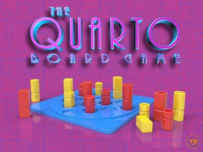 quarto board game fun 2player pieces games toys 3d print model - Mito3D