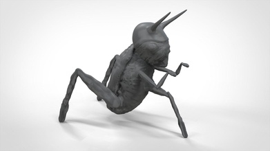 quatermass monster insect horror cannibal sculpture fantasy animals character creatures mutant scifi creepy villains disturbing fear crawly stl games toys 3d print model - Mito3D