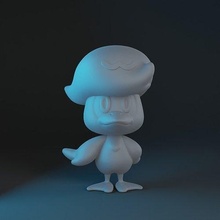 quaxly ocioso pokemon plata escarlata Pikachu nintendo imprimible toque vídeo juego Arte esculturas 3d print model - Mito3D