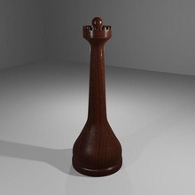 rainha xadrez borda jogo tabuleiro jogos impressão imprimível texturizado madeira rei brinquedos 3d print model - Mito3D