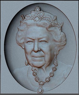 rainha Elizabeth enland Inglaterra comunidade escultura alívio arte esculturas 3d print model - Mito3D