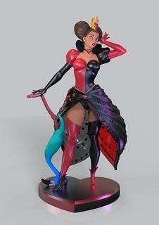 reina corazones Alicia mundo maravilloso Caballero Arte esculturas 3d print model - Mito3D