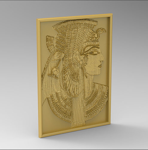 regina nitocris stl rilievi cnc macchine erodoto router arte scultura sollievo lavorazione egitto egiziano principessa dio dea faraone antico intaglio artcam telaio pittura sculture 3D print model - Mito3D