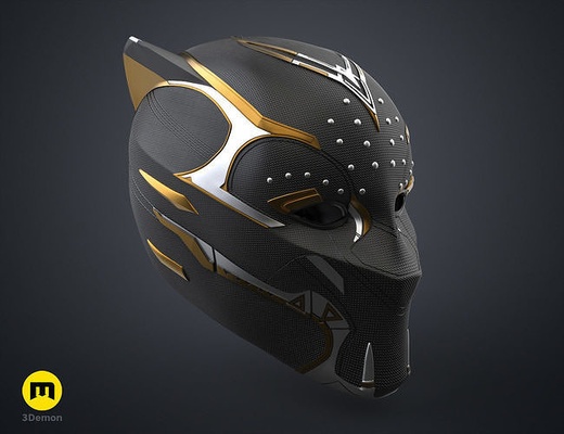 königin shuri helm schwarz panther wakanda amerika rüstung vibranium bürgerlich chadwick kostüm film wunder könig stan lee boseman tiger rächer mode 3d print model - Mito3D