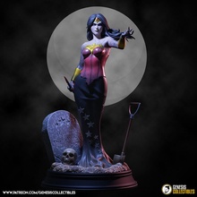 queen wonder woman halloween variant dc vampire statue figure female art sculptures 3d print model - Mito3D