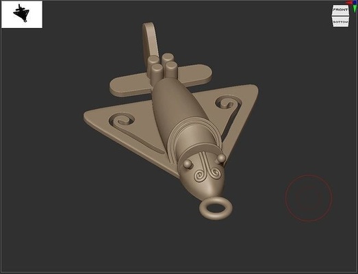 quimbaya flugzeug jets wissenschaft ausrüstung leistung elektronik isoliert platz schmuck maschinen flug automat kunst 3d print model - Mito3D