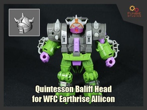 quintesson bailiff head transformers wfc earthrise allicon games toys 3d print model - Mito3D