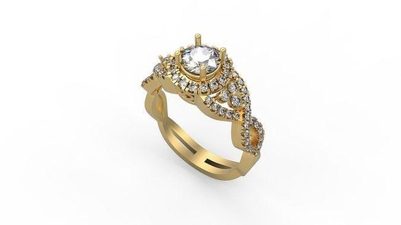 r 3874 yüzük altın mücevher takı gümüş yazdırılabilir elmas düğün Solitaire döşemek kanal seti yan taş gerginlik hale nostaljik üçleme gelin Ayarlamak nişan yüzükler 3d print model - Mito3D