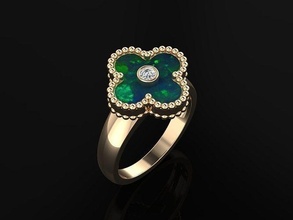 r id 012 joalheria precioso luxo ouro diamante anel moda jóia Casamento imprimível argolas jóias unha 3d print model - Mito3D