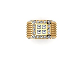 r0013 ring bedruckbar ist Platin Silber gem genial Schmuck gold Diamant-ring sterling Mode-Schönheit engagement gold-ring Ringe 3d print model - Mito3D