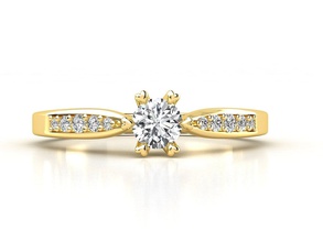 r0013 diamante noivado anel ouro casamento joalheria romance prata esterlina jóia argolas 3d print model - Mito3D