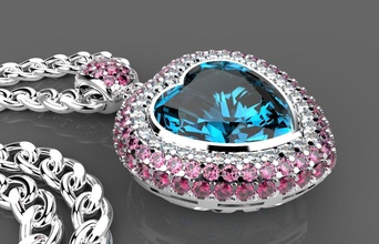 r 021 gioielli 3d oro diamante gioiello argento collane 3d print model - Mito3D
