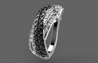 r 159 s 3d de oro joya la plata joyería anillo el platino los collares aretes 3d print model - Mito3D
