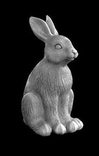 Coelho orelhas impressão estátua lebre roedor animal escultura arte esculturas 3d print model - Mito3D
