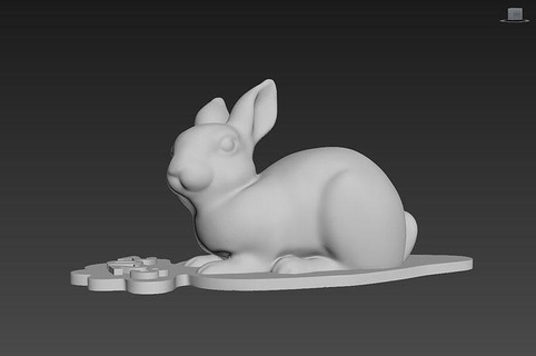 rabbit 2023 newyear chinese animal bunny cute art animals mammal sculpture toy cartoon pet souvenir statue sculptures 3d print model - Mito3D