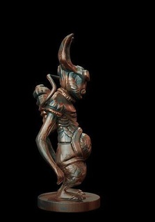 coniglio arte scolpire carattere anatomia corpo maglia scultura sculture 3d print model - Mito3D