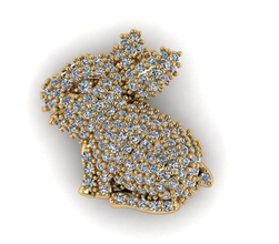 coniglio gioielli con diamanti anello il logo anelli ciondoli di stampa design monumento art oro disco platino download argento drago caiters diamante gioiello moderna la scimmia gemma 3d print model - Mito3D