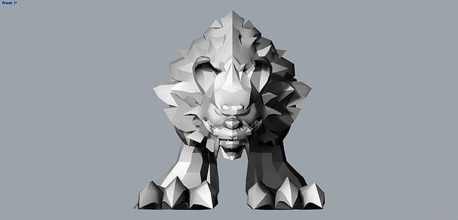 loborabioso liga leyendas barón nashor animal monstruo Arte diseñando jajaja origami hombre figurilla personas 3d print model - Mito3D