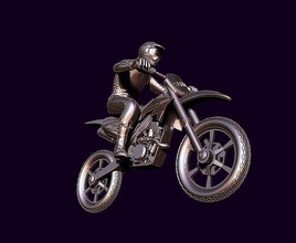 corridore motociclo suzuki rmz 250 moto bicicletta ruota motocross motociclista veicolo motore ciclismo ciclo gara corsa veloce cavalcata pneumatico casco giocattoli giochi 3d print model - Mito3D