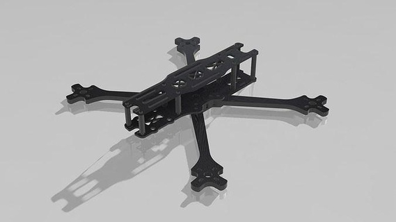 courses fpv drone Cadre 2 3d imprimable quadcopter loisir DIY volant avion aéronautiques aérospatial haute performance aérodynamique impression conception dji rc multirotor 3d print model - Mito3D