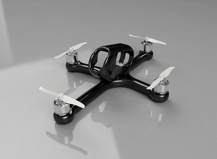 racing fpv drone frame pod 3d printable quadcopter electronics flying aircraft rc multirotor hobby diy printing air aerospace aeronautics uav unmanned 3d print model - Mito3D