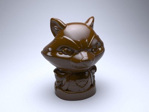 racoon games-toys marvel art 3dmodel figure chip boardgames guardiansofthegalaxy toy games toys 3d print model - Mito3D