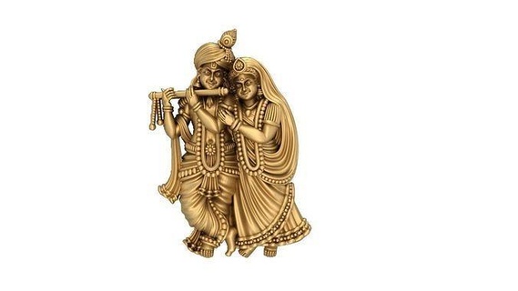 radhakrishna Krishna radhekrishna krishnarade krishnaradha Radha sıra Tanrı heykel cnc heykelcik Buda Hintli Ganesha altın takı kolye 3d print model - Mito3D