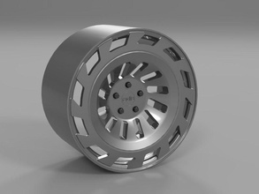 radi8 r8t12 rim chrome rotiform wheel aluminum hobby diy automotive rt12 vehicle 3d print model - Mito3D