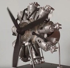 radiale moteur étoile print3d cura avion loisir DIY mécanique pièces 3d print model - Mito3D