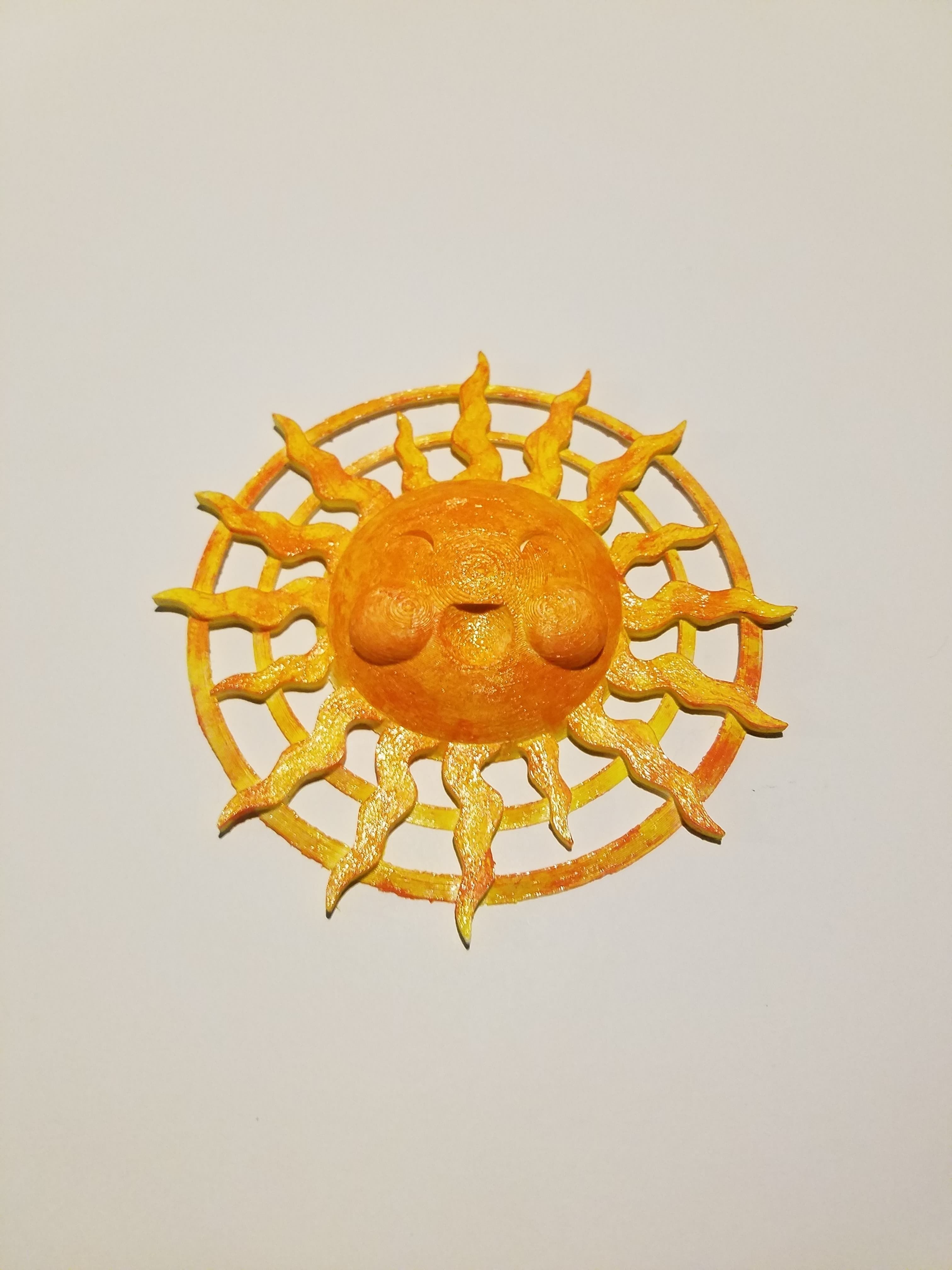 radiant sun art design bright sky sign decor room happy positive sculpture cartoon geometric outdoors star hot solar universe mathematical 3D print model - Mito3D