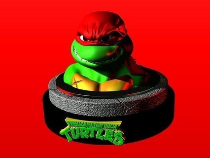 rafael turtle mutant teenage tortuga bust ninja raphael mutante caos nickelodeon art sculptures 3d print model - Mito3D