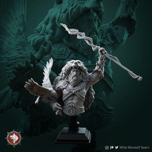rafinus bust pre-supported fantasy character art people body busts druid 3dprinting presupported toys boardgame wargame miniature dndminiature ttrpg hobby diy 3d print model - Mito3D