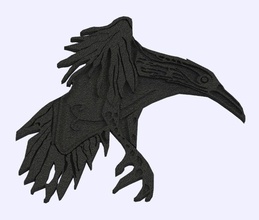 ragnar raven lodbrok viking vikings ravens leather history crow bird corvus lothbrok animal blackbird scarecrow birds prowler signs logos art 3d print model - Mito3D