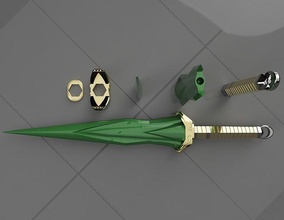 ragnarok - valkyrie short sword thor cosplay weapon costume marvel games toys 3d print model - Mito3D