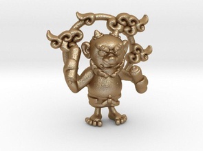 rai-jin art japan ephana oyama fujin anger makerschallenge imaterialisechallenge kidschallenge jewelry pendants sculptures 3d print model - Mito3D