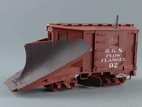 demiryolu rgs pulluk flanger 02 3d yazdır lokomotif gondol aracı kar küreme emd büyük oğlan lgb h0 model amerika birleşik devletleri trenler batı hobi dizel vagon kendin yap mekanik parçalar 3d print model - Mito3D