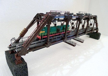 railway bridge scale h0 transport game machin vehicle industry hobby diy 3d print model - Mito3D