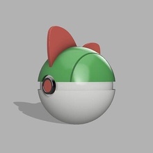 ralts pokebola Pokémon anime cosplay Nintendo jogos aberração jogador brinquedo crianças brinquedos 3d print model - Mito3D