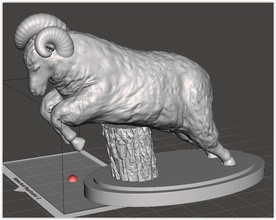 ram daniel 8 la memoria profeta persia las ovejas art esculturas 3d print model - Mito3D