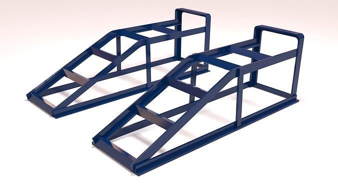 rampe 01 imprimable atelier impression 3dprint diorama loisir DIY carrampe scalemodel garage outils métal grille automobile 3D print model - Mito3D