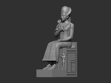 ramses ii statua 3d Stampa modello museo egizio torino Italia arte sculture 3d print model - Mito3D