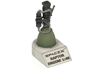 raptor atmosférico motor spacex cohete espacio astronave pasatiempo bricolaje diy modelado nave estelar 3d print model - Mito3D