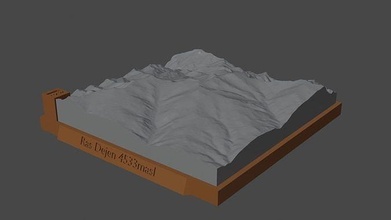 ras l 39 impasto montagna paesaggio vulcano terreno ambiente natura fotogrammetria elevazione dem scienza 3d print model - Mito3D