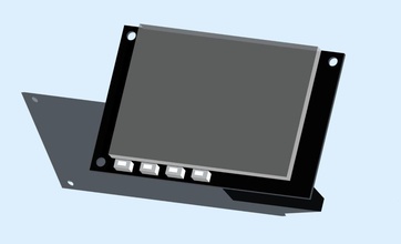 raspberry pi touch screen shield hobby diy electronics 3d print model - Mito3D