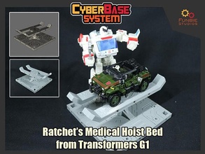rochet médical hisser lit transformateurs g1 cyberbase système jeux jouets 3d print model - Mito3D
