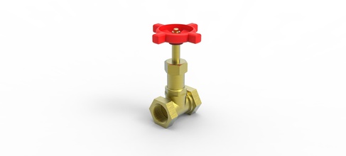 calificado aguja válvula gas petróleo vapor agua acero hierro bronce globo valvulas bar forma controlar cáscara asi industria cobre ciencias ingenieria 3d print model - Mito3D